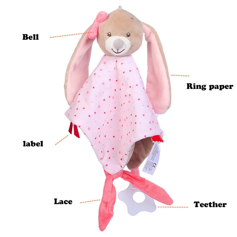 Doudou réconfort lapin-éléphant Mybooni — Couverture sécurité compagnon sommeil