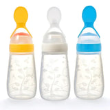 Biberon bébé avec cuillère silicone souple - outil alimentation complémentaire nourrisson toddler