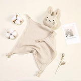 Doudou chat mignon bébé Mybooni — Mousseline coton bavoir apaisement sommeil