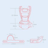 Porte-bébé ergonomique nouveau-né sac à dos - siège hanches face avant kangourou écharpe voyage