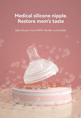 Biberon verre col large manchon silicone anti-coliques BPA Free