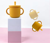 Set repas bébé silicone sans BPA ventouse - bol assiette tasse paille cuillère fourchette enfant