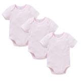 Pack 3 ou 5 bodies manches courtes Mybooni — Coton blanc 0-24 mois