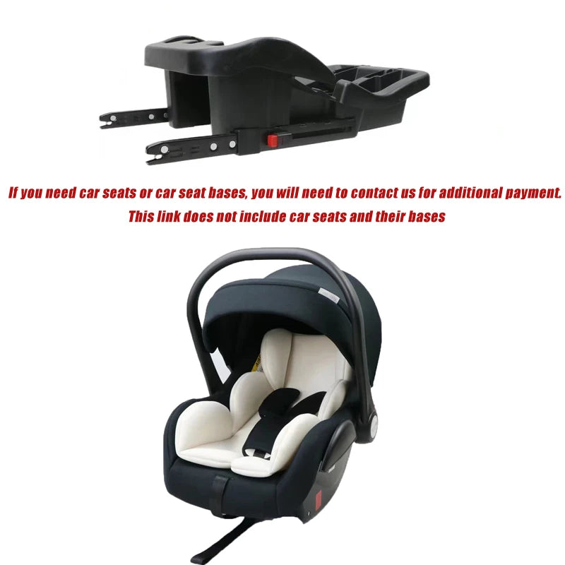Poussette double jumeaux pliable Mybooni — Double siège landau avec amortisseurs