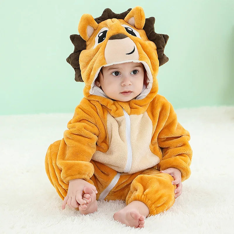 Pyjama combinaison polaire Mybooni — Motif licorne, lapin et dinosaure