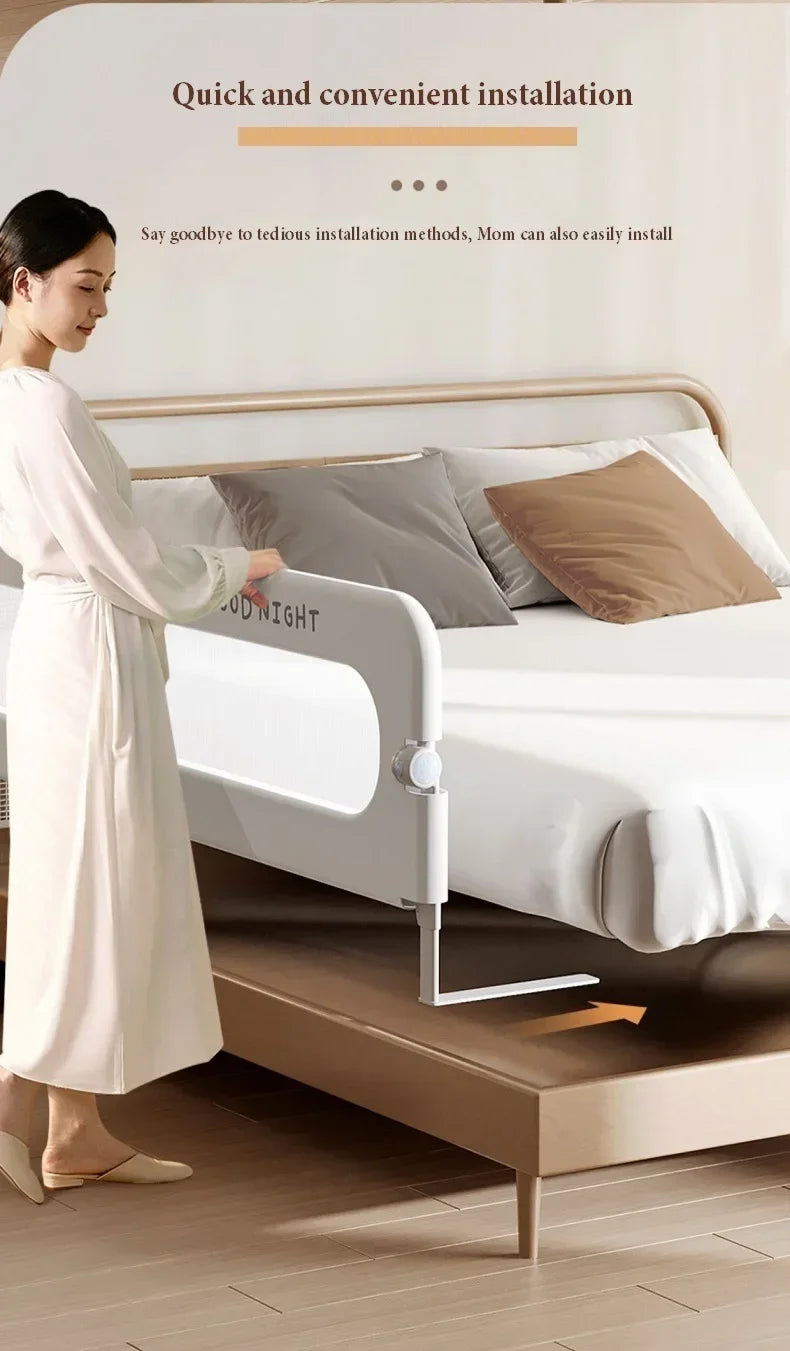 Barrière lit bébé IMBABY anti-chute sécurité - rambarde portable ajustable rail protection chambre
