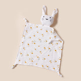 Doudou chat en mousseline coton pour nouveau-né