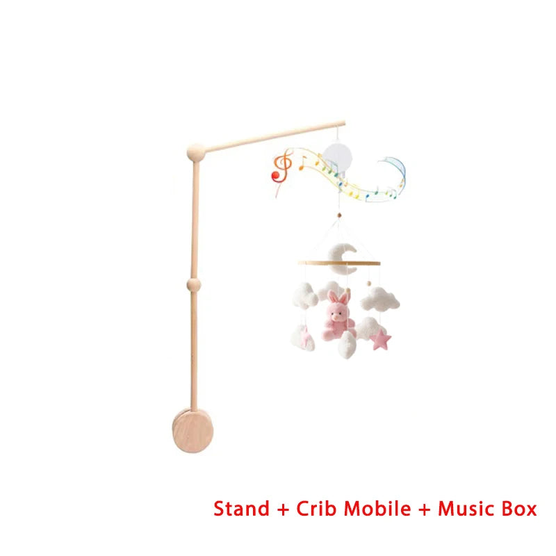 Mobile musical bois lit bébé Mybooni — Hochet suspendu boîte à musique