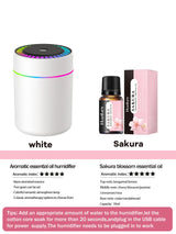 Diffuseur Aromathérapie 180ml Mybooni | Humidificateur LED 7 Couleurs USB