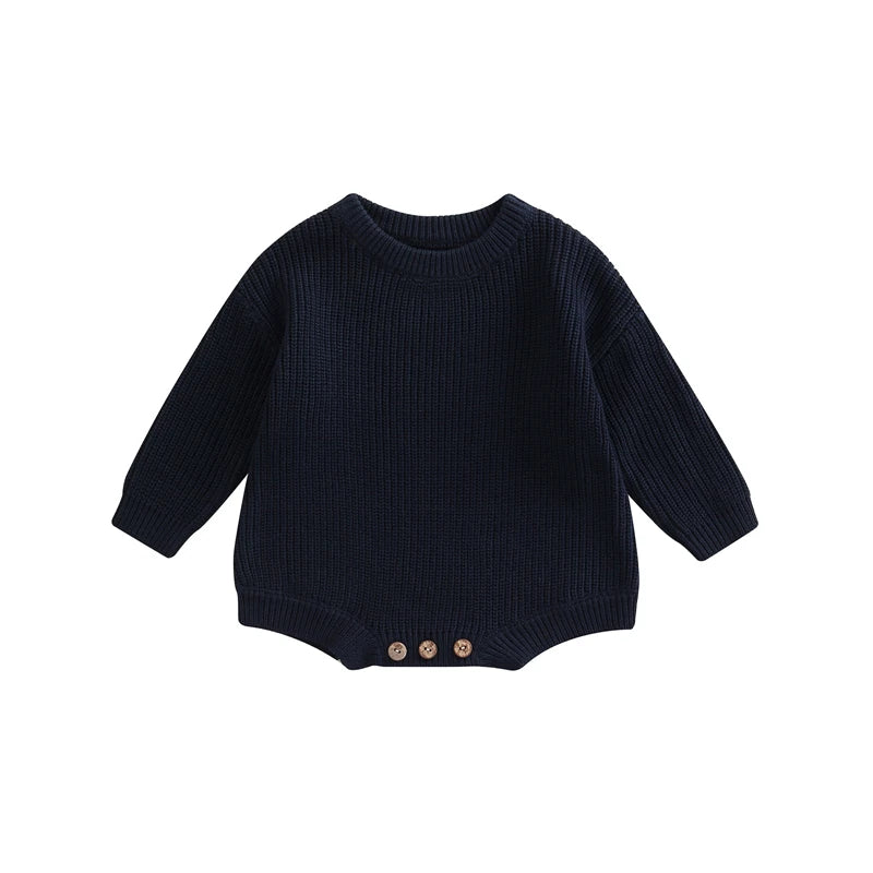 Barboteuse tricot bébé Mybooni | Pull manches longues — Garçon & Fille 0-2 ans
