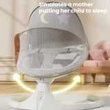 Balancelle bébé électrique automatique - chaise oscillante 5 points avec télécommande