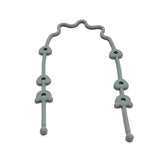 Attache-tétine silicone avec sangle de sécurité - accessoire poussette et chaise haute