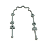 Attache-tétine silicone avec sangle de sécurité - accessoire poussette et chaise haute