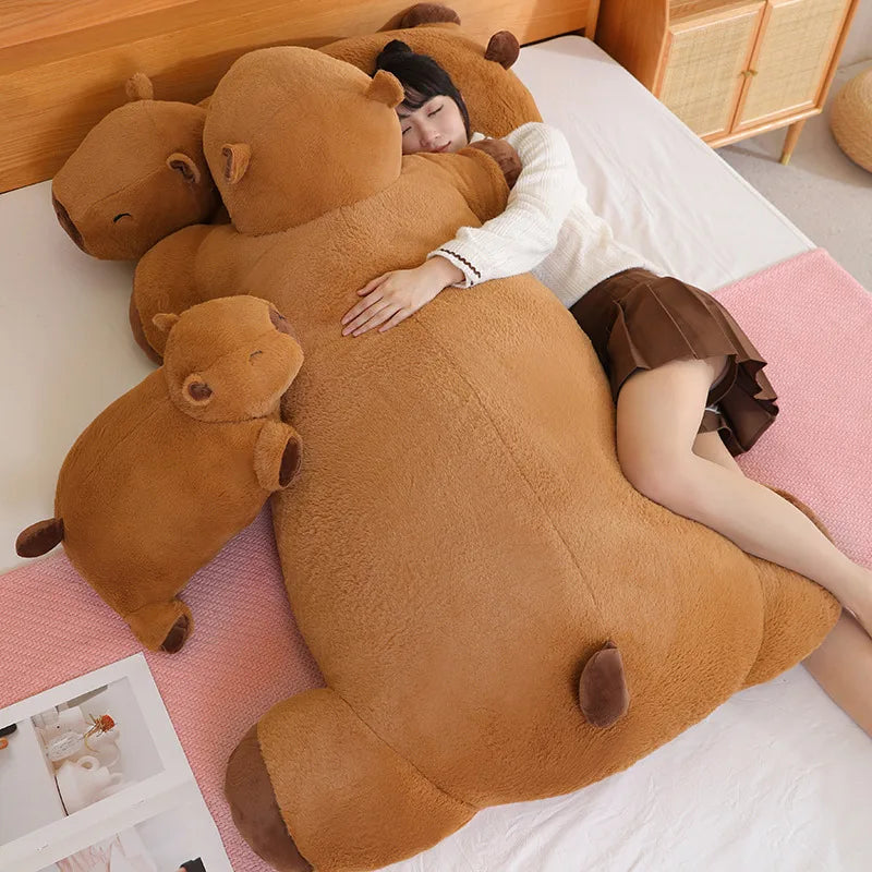 Giant Kawaii Capybara Plush Doll Floor Mat High — vue complémentaire 2