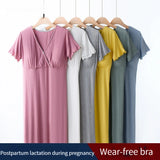 Robe de grossesse Gris en situation d'utilisation