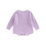 Barboteuse tricot bébé Mybooni | Pull manches longues — Garçon & Fille 0-2 ans