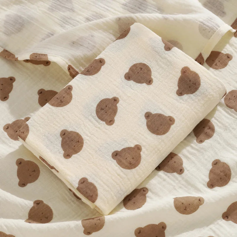 Couverture mousseline coton été pour nouveau-né